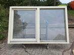 Kozijn met dubbelglas zeer degelijk kozijn, Gebruikt, Raamkozijn, Hout, Ophalen
