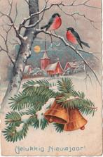 KERST ROODBORSTJE SNEEUW UIT 1934 ZEER MOOIE OUDE KAART KL77, Ophalen of Verzenden, 1920 tot 1940, Gelopen, Feest(dag)