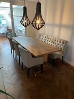 Robuuste Eiken Kloostertafel / Kasteeltafel, Huis en Inrichting, Tafels | Eettafels, Ophalen, Gebruikt, 100 tot 150 cm, Eikenhout