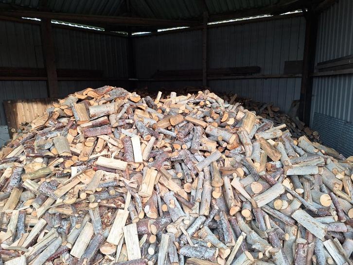 Droog stookklaar haardhout. Mix van els en es., Tuin en Terras, Haardhout, Minder dan 3 m³, Ophalen of Verzenden