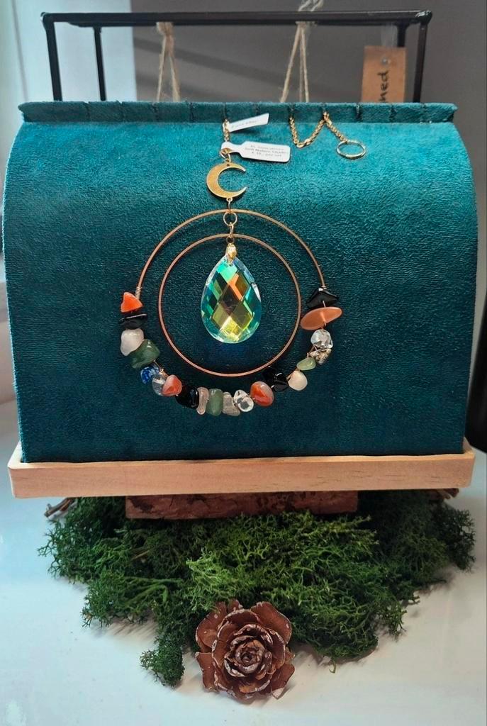 SALE: XL Raamkristal ‘Soft Nature Shades’, Antiek en Kunst, Kunst | Overige Kunst, Ophalen of Verzenden