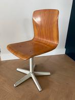 Vintage Retro Schoolstoel - Zithoogte 33cm, Ophalen, Gebruikt, Bruin, Eén