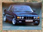 Nederlandse brochure poster folder BMW 7-serie E32 1986 zgan, Ophalen of Verzenden, Zo goed als nieuw, BMW, BMW