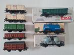 8 Nette Piko H0 goederenwagons, Gebruikt, Gelijkstroom, Wagon, Piko