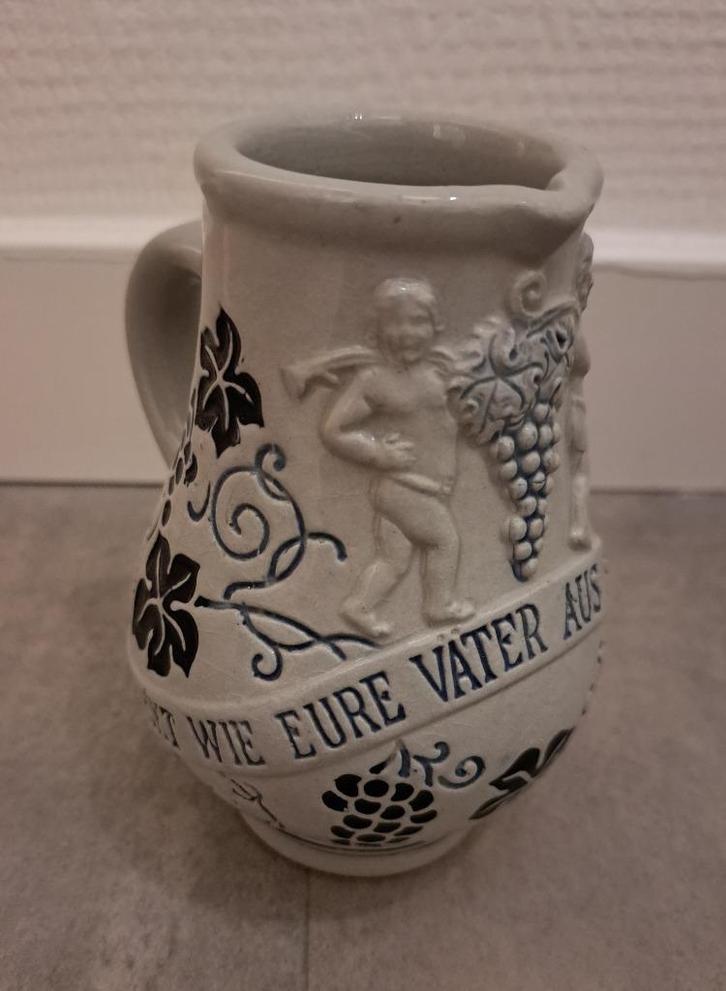 Vintage handmade Stein aardewerk kruikje, Antiek en Kunst, Antiek | Keramiek en Aardewerk, Ophalen of Verzenden