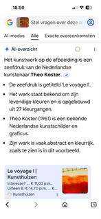 Schilderij van Theo Koster -, Ophalen