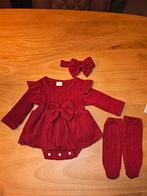 Kerstjurkje bordeau rood, Kinderen en Baby's, Babykleding | Maat 62, Ophalen, Zo goed als nieuw, Jongetje of Meisje