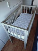 Wieg/cosleeper + matras 80x40 zgan grijs, Ophalen of Verzenden, Zo goed als nieuw, Wieg