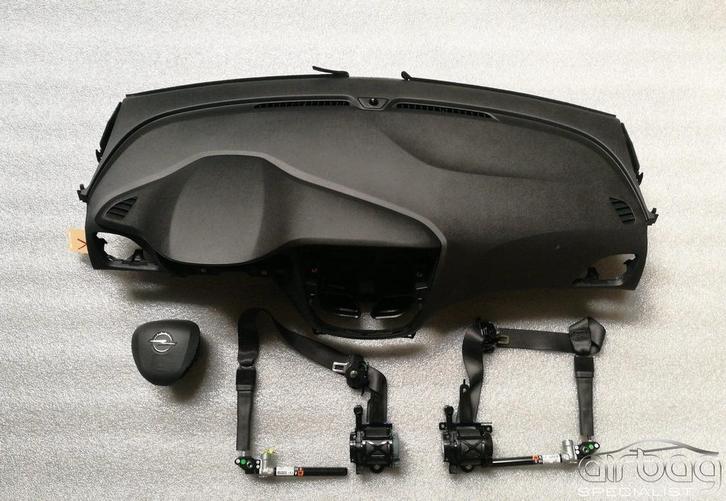 OPEL KARL AIRBAG SET DASHBOARD GORDELS MODULE STUUR AIRBAG, Auto-onderdelen, Dashboard en Schakelaars, Opel, Gebruikt, Ophalen of Verzenden