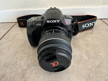 digitale spiegelreflexcamera Sony A330 10.2 pix 2x lens tas  beschikbaar voor biedingen