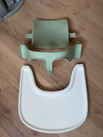 🧡 Groene Babyset Witte Tray Stokke Tripp Trapp 🧡, Ophalen of Verzenden, Zo goed als nieuw, Meegroeistoel, Stoelverkleiner