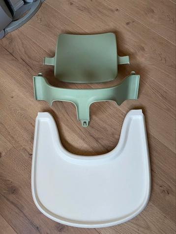 🧡 Groene Babyset Witte Tray Stokke Tripp Trapp 🧡 beschikbaar voor biedingen