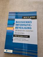 Basiskennis informatie beveiliging/ HBO Integrale Veiligheid, Boeken, Ophalen of Verzenden, Beta, Zo goed als nieuw, HBO