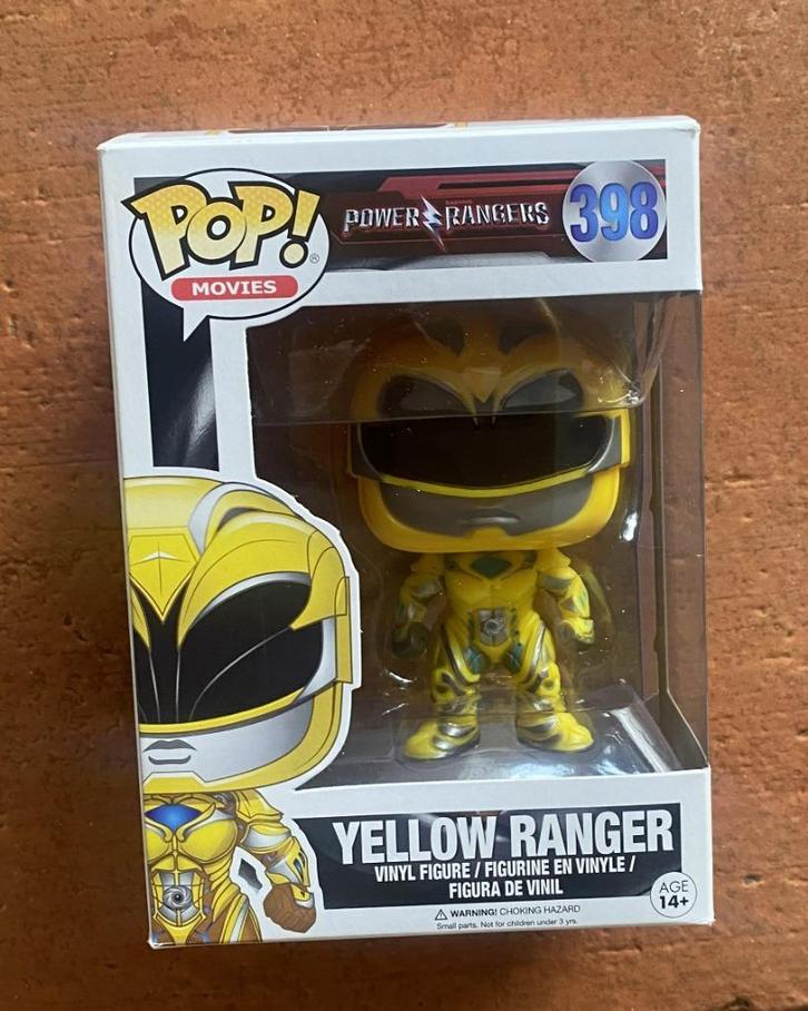 Funko Pop Movies Power Rangers nr. 398 - Yellow Ranger, Verzamelen, Poppetjes en Figuurtjes, Nieuw, Ophalen of Verzenden