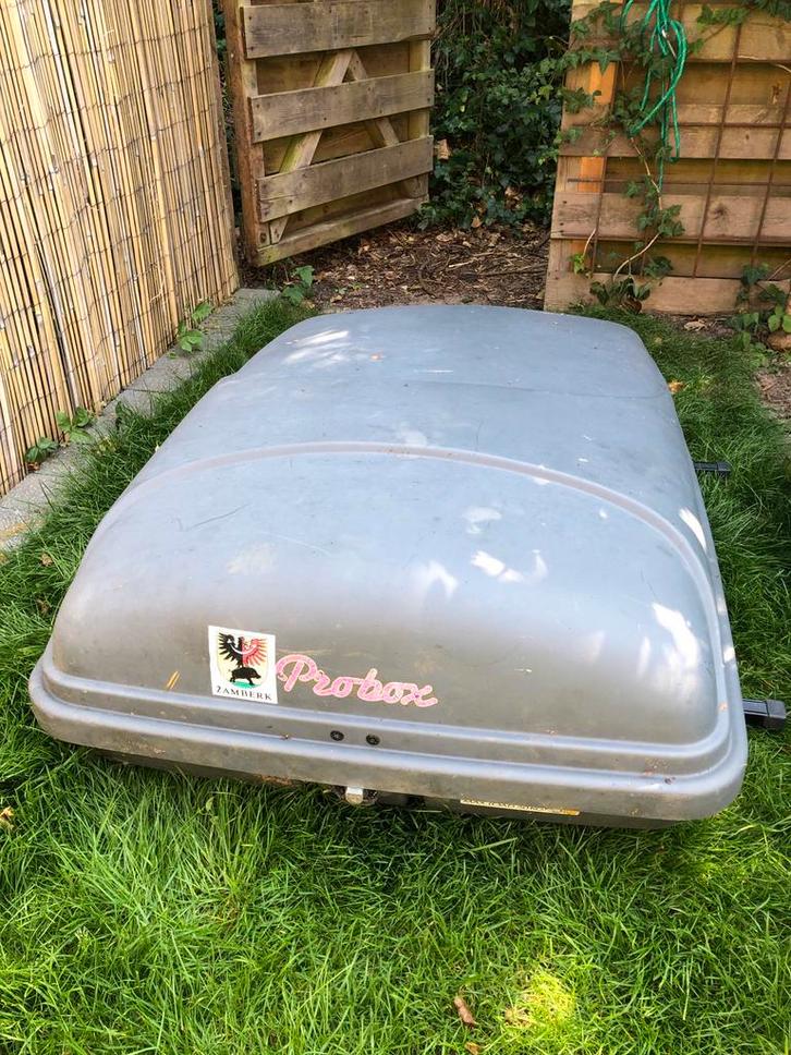 Dakkoffer met dakdragers, Auto diversen, Dakkoffers, Zo goed als nieuw, Ophalen