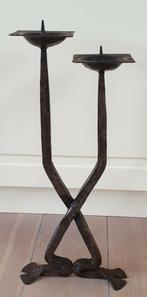 Vintage retro kandelaar, Ophalen of Verzenden, Koper of Brons