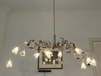 Design lamp Harco Loor, Huis en Inrichting, Lampen | Hanglampen, Ophalen, Zo goed als nieuw, Design lamp met glazen kelken, 50 tot 75 cm