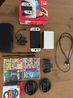 Nintendo Switch Oled (2023), Ophalen of Verzenden, Zo goed als nieuw, Met 2 controllers, Switch OLED