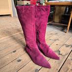 Suède laarzen, Ophalen of Verzenden, Zo goed als nieuw, Zwart, Hoge laarzen