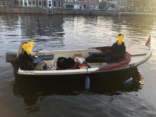 Leuke beginners sloep te koop 4m, Watersport en Boten, Sloepen, Gebruikt, Tot 10 pk, 3 tot 6 meter, Buitenboordmotor, Benzine
