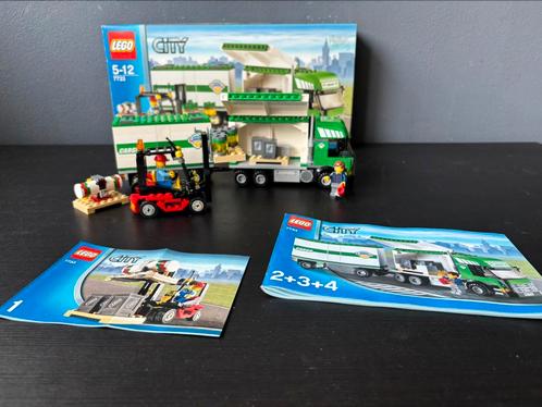 Lego city 7733 Vrachtwagen & vorkheftruck incl doos en boek, Kinderen en Baby's, Speelgoed | Duplo en Lego, Zo goed als nieuw