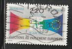 Verenigd Europa 1989 - Frankrijk - Parlement, Ophalen of Verzenden, Gestempeld, Overige thema's