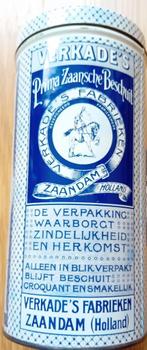Beschuit Verkade Vintage blik, Verzamelen, Blikken, Ophalen of Verzenden, Gebruikt, Beschuit, Verkade