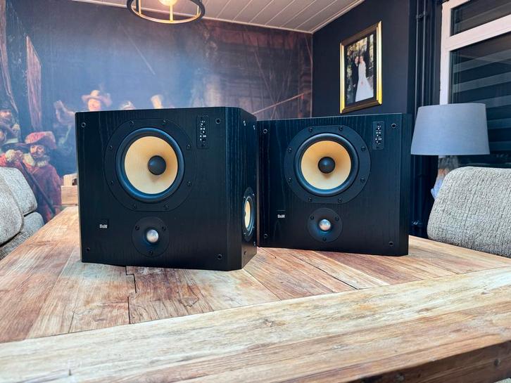 Mooie B&W DS7 Dipool/Monopool Luidsprekers - Zeldzaam!, Audio, Tv en Foto, Luidsprekers, Zo goed als nieuw, Front, Rear of Stereo speakers