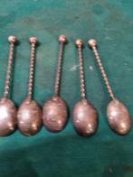 koffielepels gedraaid 90 vijf stuks, Ophalen of Verzenden, 'T Olde Gre-j, Info@toldegrej.nl, Endepoelstraat 20f Didam