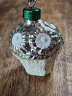 Oude groot bloemenmandje kerstbal, Diversen, Kerst, Ophalen of Verzenden