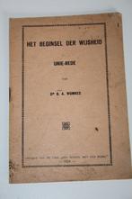 Het beginsel der wijsheid, Unie-rede van Dr G.A. Wumkes 1924, Boeken, Ophalen of Verzenden, Gelezen, Christendom | Protestants