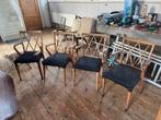 4 Abraham A Patijn polly Z eetkamer stoelen, Ophalen, Gebruikt, 50's, Vier