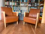 2 design fauteuls, Huis en Inrichting, Fauteuils, Ophalen, Overige materialen, Gebruikt, 75 tot 100 cm