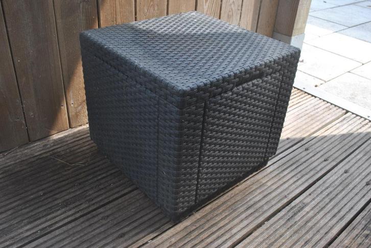 Voetenbankje, opbergbox voor buiten, Tuin en Terras, Tuinmeubel-accessoires, Gebruikt, Ophalen of Verzenden