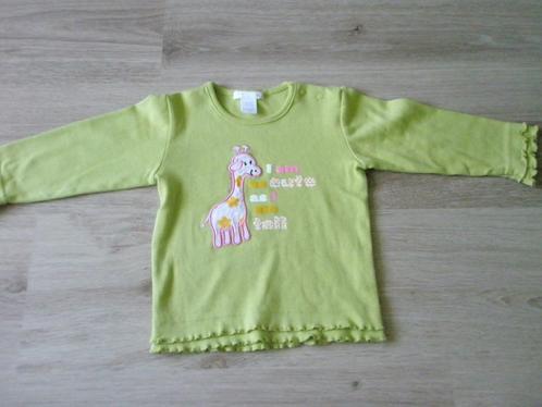 Lime H&M shirtje tuniekje longsleeve giraffe print 80 nieuw, Kinderen en Baby's, Babykleding | Maat 80, Nieuw, Meisje, Shirtje of Longsleeve