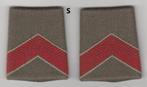 Set rangen epauletten Soldaat 2e kl (Winterjas), Ophalen of Verzenden, Landmacht, Nederland, Embleem of Badge