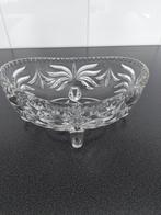 Kristallen Bonbonniére op voetjes. 20x12cm., Ophalen of Verzenden, Zo goed als nieuw, Rond, Glas