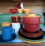 Vintage Driehoek Huizen Holland servies, Ophalen of Verzenden, Gebruikt, Keramiek, Overige stijlen