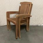 Tuinstoel - met armleuningen - massief teakhout - TTM Wonen, TTM Wonen, Meubels – (Perzische) Tapijten en Woonaccessoires, Taag 63, 2491 CS, Den Haag (Forepark)