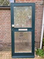 Zware voordeur met dubbelglas (211 x 92,5), Doe-het-zelf en Verbouw, Deuren en Horren, Ophalen, Gebruikt, 80 tot 100 cm, Buitendeur