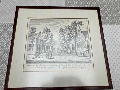 Schilderij pentekening Rechtshuys Amstelveen Leyden Leiden, Antiek en Kunst, Kunst | Tekeningen en Foto's, Ophalen of Verzenden