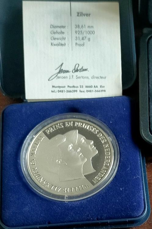 munt zilver geboorte alexia 26-06-2005, Postzegels en Munten, Munten | Nederland, Losse munt, Euro's, Zilver, Ophalen of Verzenden
