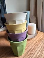 Supersocial bamboo bekers - 4 stuks, Huis en Inrichting, Keuken | Servies, Overige materialen, Ophalen of Verzenden, Zo goed als nieuw