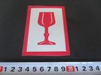 sticker pictogram wijnglas BREEKBAAR, Ophalen, Zo goed als nieuw, Bedrijf of Vereniging