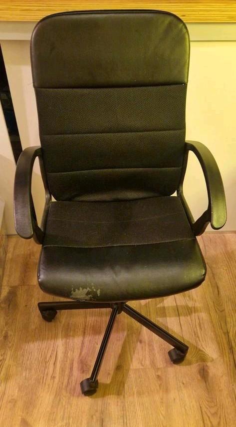 Bureaustoel Renberget Ikea, Huis en Inrichting, Bureaustoelen, Gebruikt, Bureaustoel, Zwart, Ergonomisch, Ophalen of Verzenden