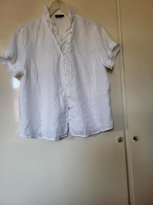 ERG LEUK WIT LINNEN BLOUSJE VAN TENDENZA, Kleding | Dames, Blouses en Tunieken, Zo goed als nieuw, Maat 46/48 (XL) of groter, Wit