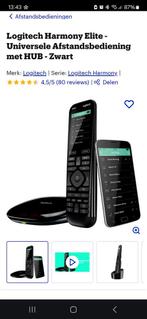 Logitech harmony elite afstandsbediening met hub, Audio, Tv en Foto, Afstandsbedieningen, Ophalen of Verzenden, Zo goed als nieuw