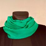 Groene zijde vintage sjaal, Vintage, Ophalen of Verzenden, Zo goed als nieuw, Sjaal