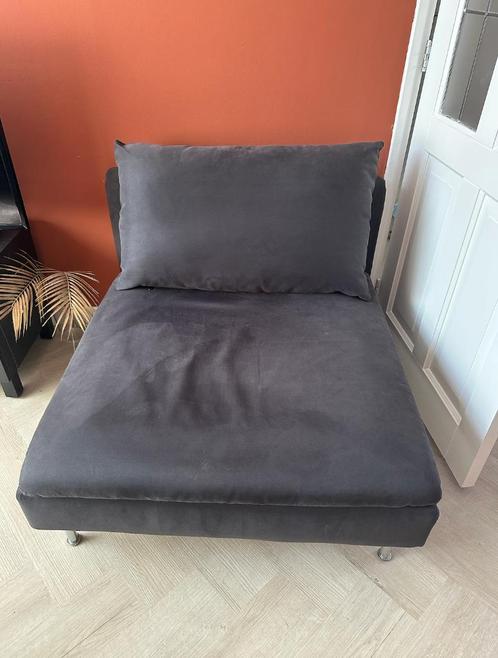 SÖDERHAMN 1-zitselement grijs "Samsta", Huis en Inrichting, Banken | Sofa's en Chaises Longues, Gebruikt, Eenpersoons, Minder dan 150 cm