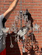 Klassieke Kroonluchter met Kristallen, Ophalen of Verzenden, Gebruikt, Glas, Klassiek